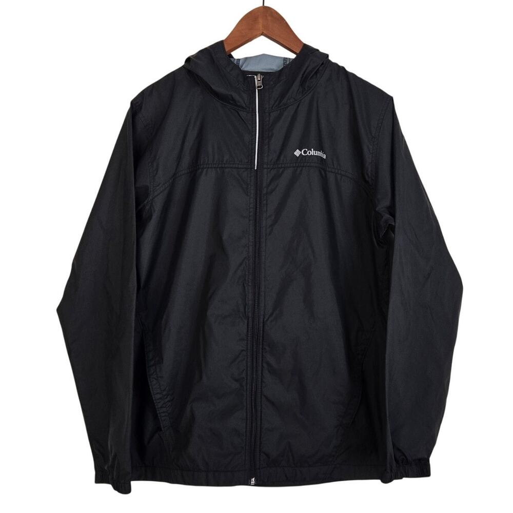 Columbia Glennaker Black Waterproof Rain Jacket Gorpcore Outdoor Rain Gear XL